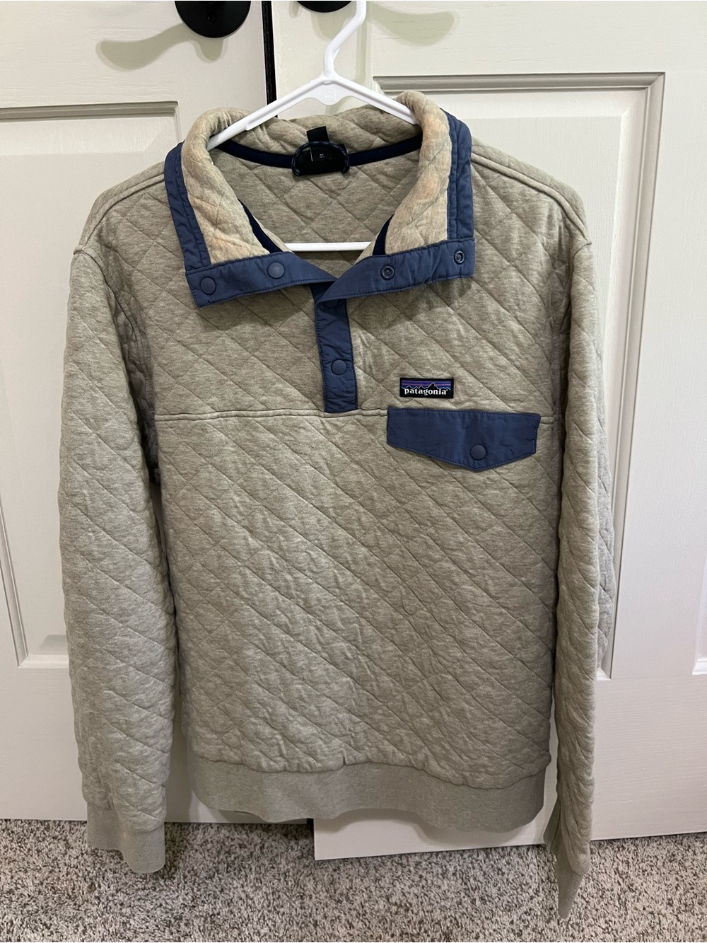 Mens Patagonia Organic Cotton Quilt Snap-T Pullover